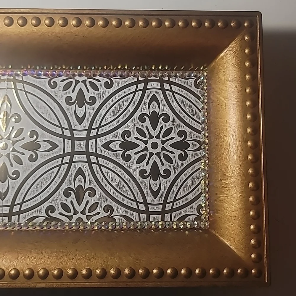 Gold Luxury Vanity Tray Large